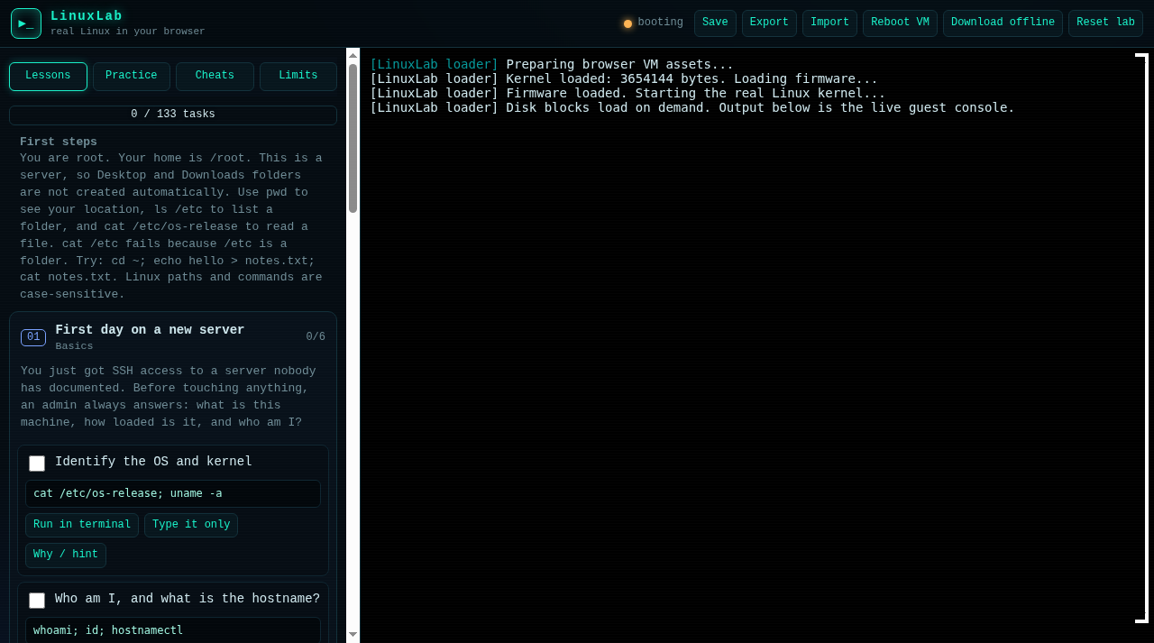 LinuxLab Terminal