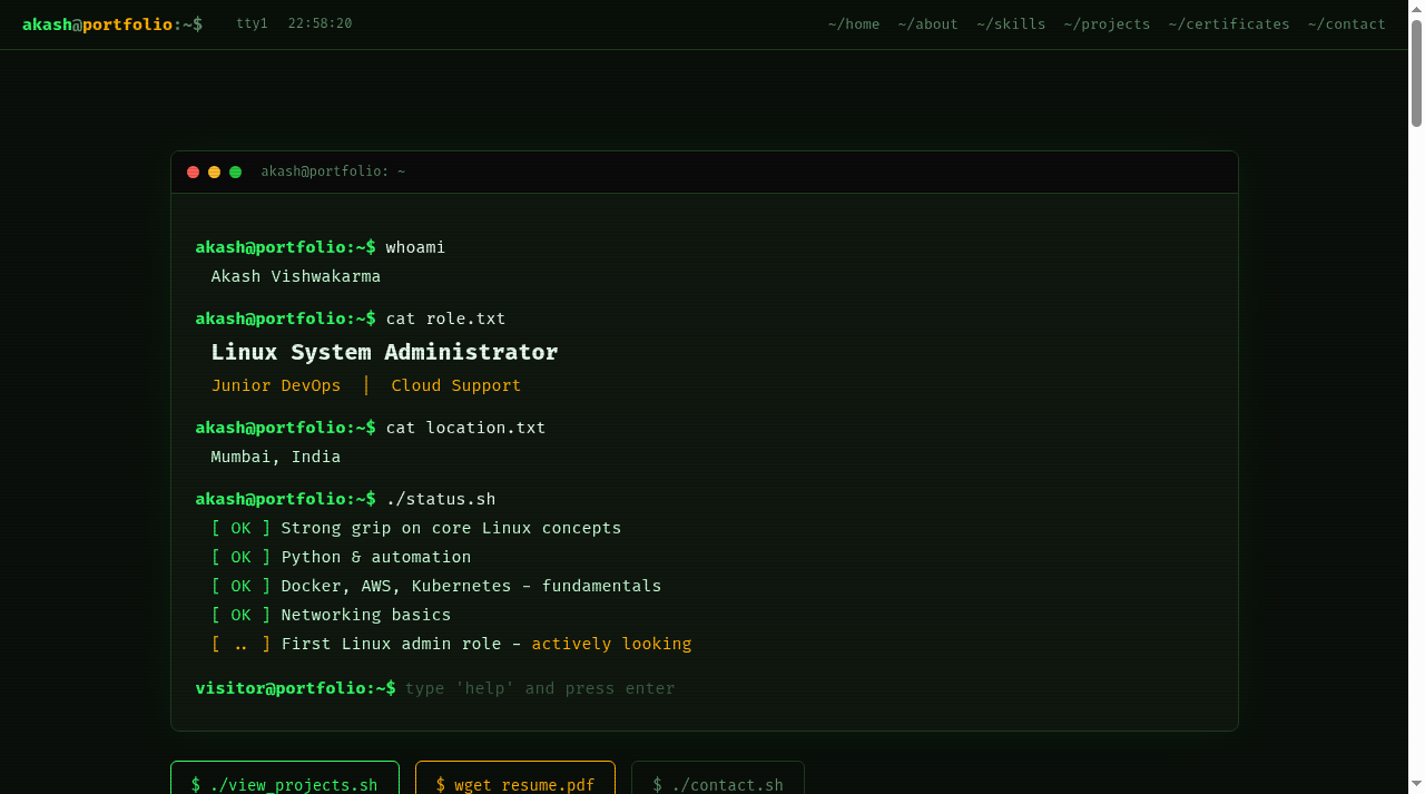 Portfolio website